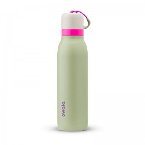 Owala 18oz FreeSip® Twist Stainless Steel 水筒 緑 | MEC68100WL