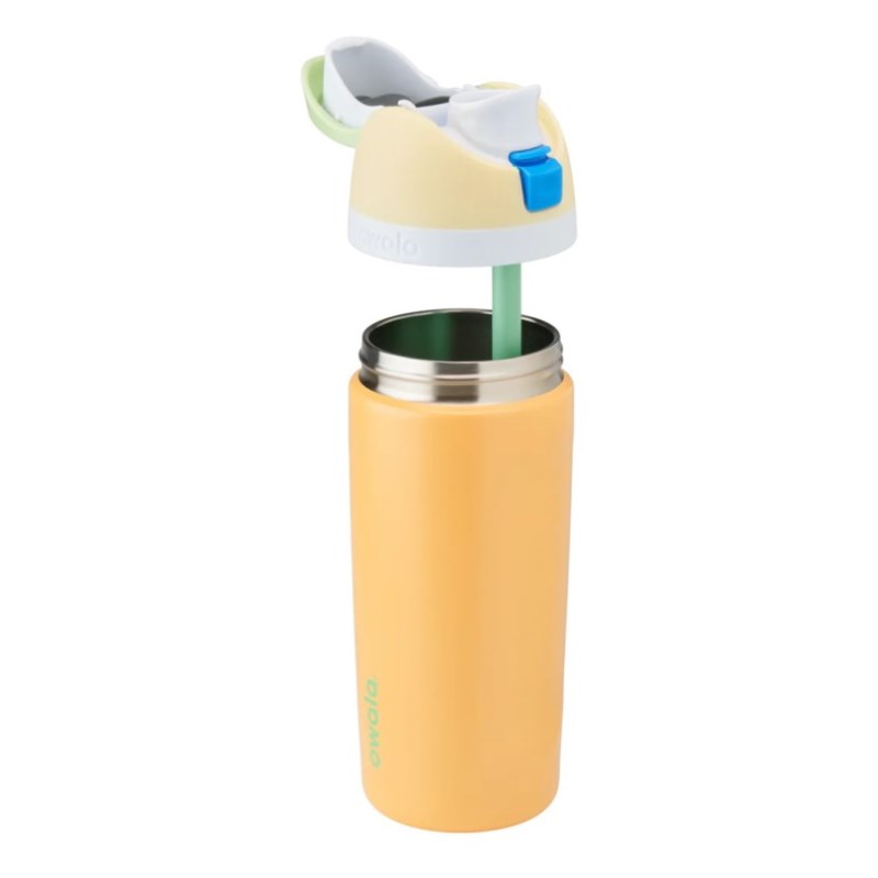 Owala 16oz Kids FreeSip® Stainless Steel 水筒 黄色 | SFB2431JL