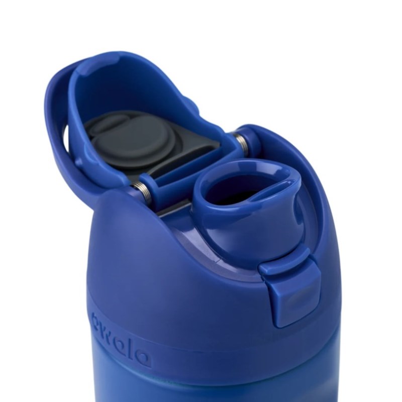 Owala 16oz Kids FreeSip® Stainless Steel 水筒 青 黒 | WJT811NN