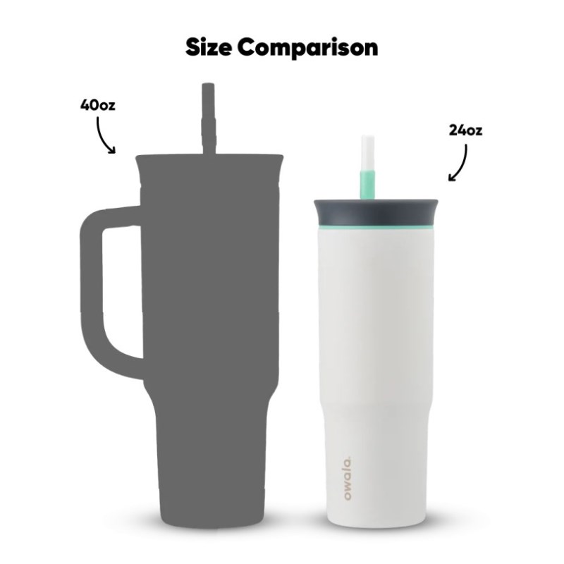 Owala 24oz Tumbler Stainless Steel 水筒 白 | CBC1816NS